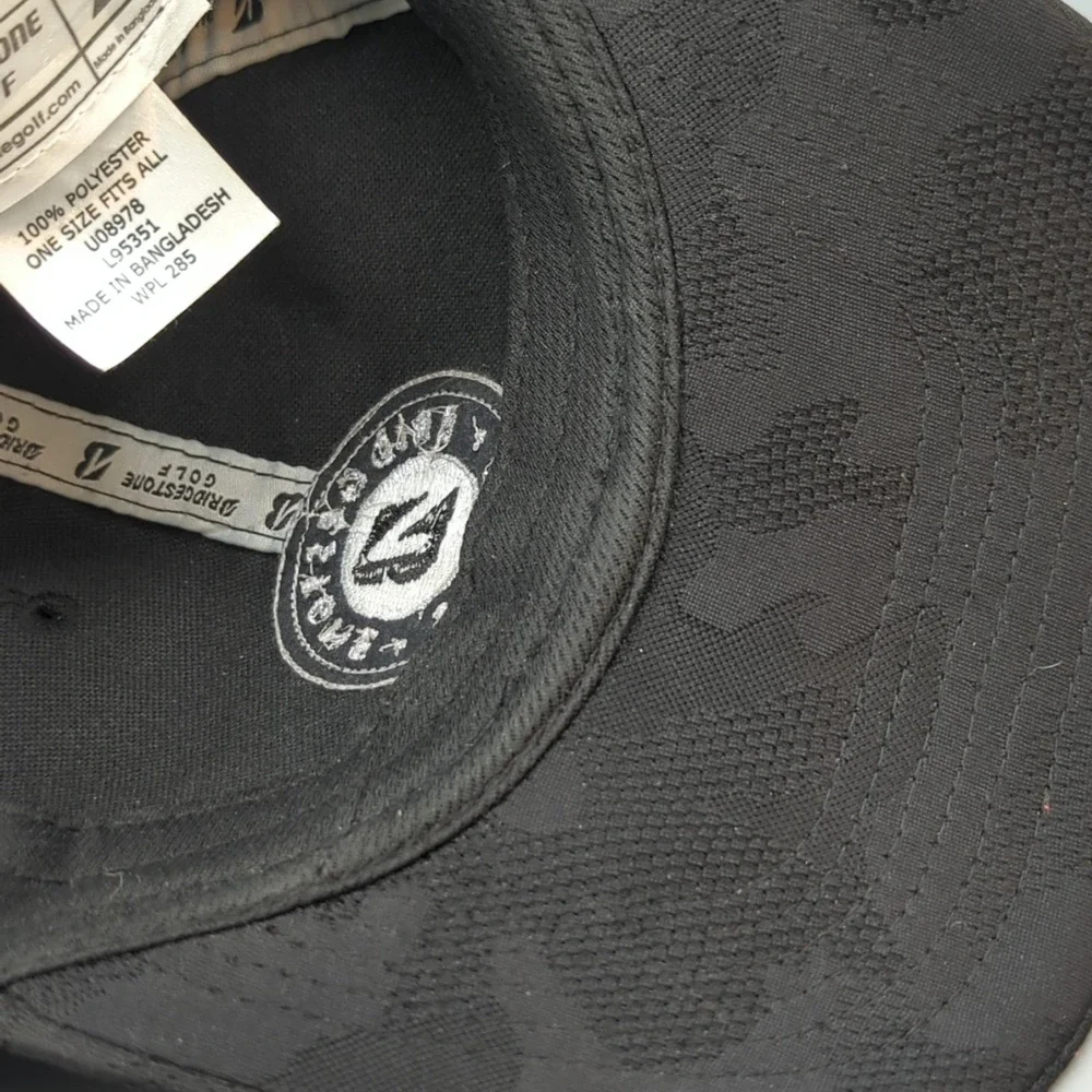 Bridgestone Golf Hat Cap Black Camo Snapback OSFA Adjustable